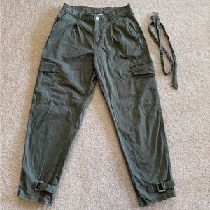 Page one Women’s Olive Green Cargo Pants - Casual Utility Style
